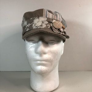 Multiple Fabric Baker Boy Cap